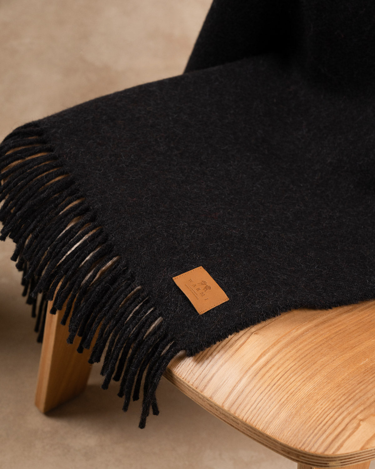 100% Natural Fiber Scarf with Fringes