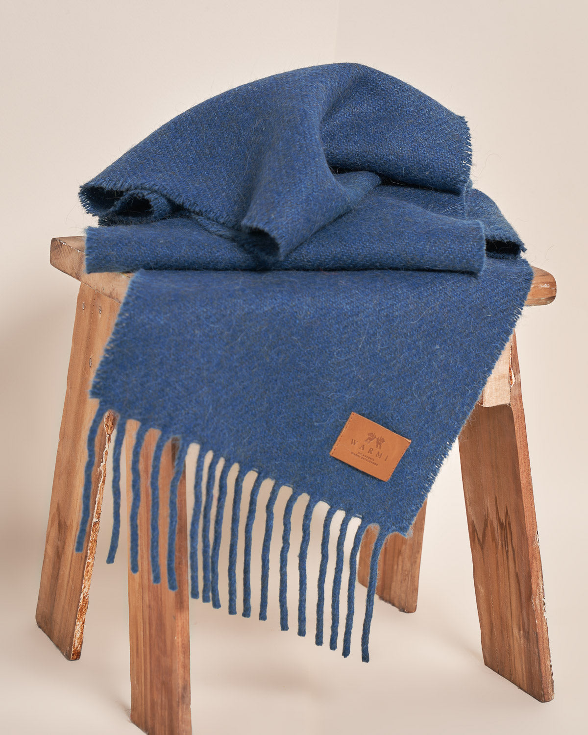 100% Natural Fiber Scarf with Fringes